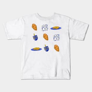 Hanukkah Pattern Kids T-Shirt